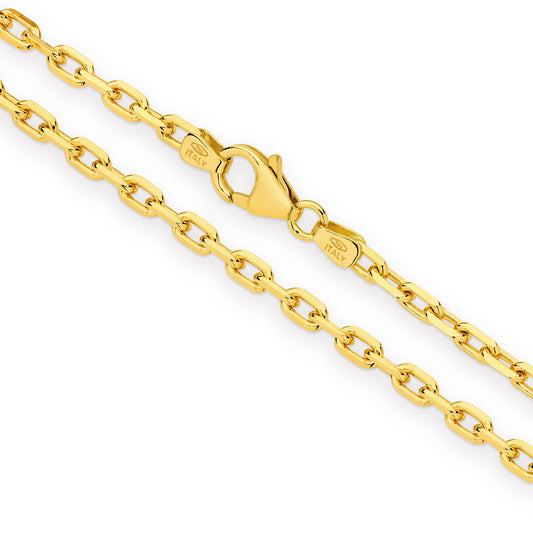 Levont Yellow Gold Diamond Cut Anchor Chain
