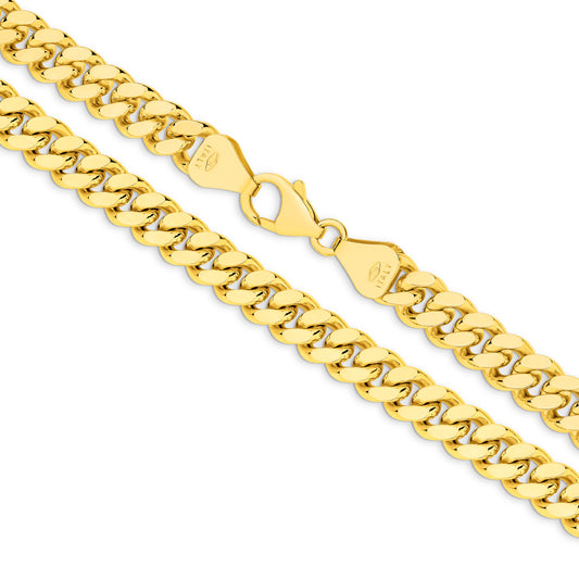 Levont Yellow Gold Diamond Cut Curb Chain