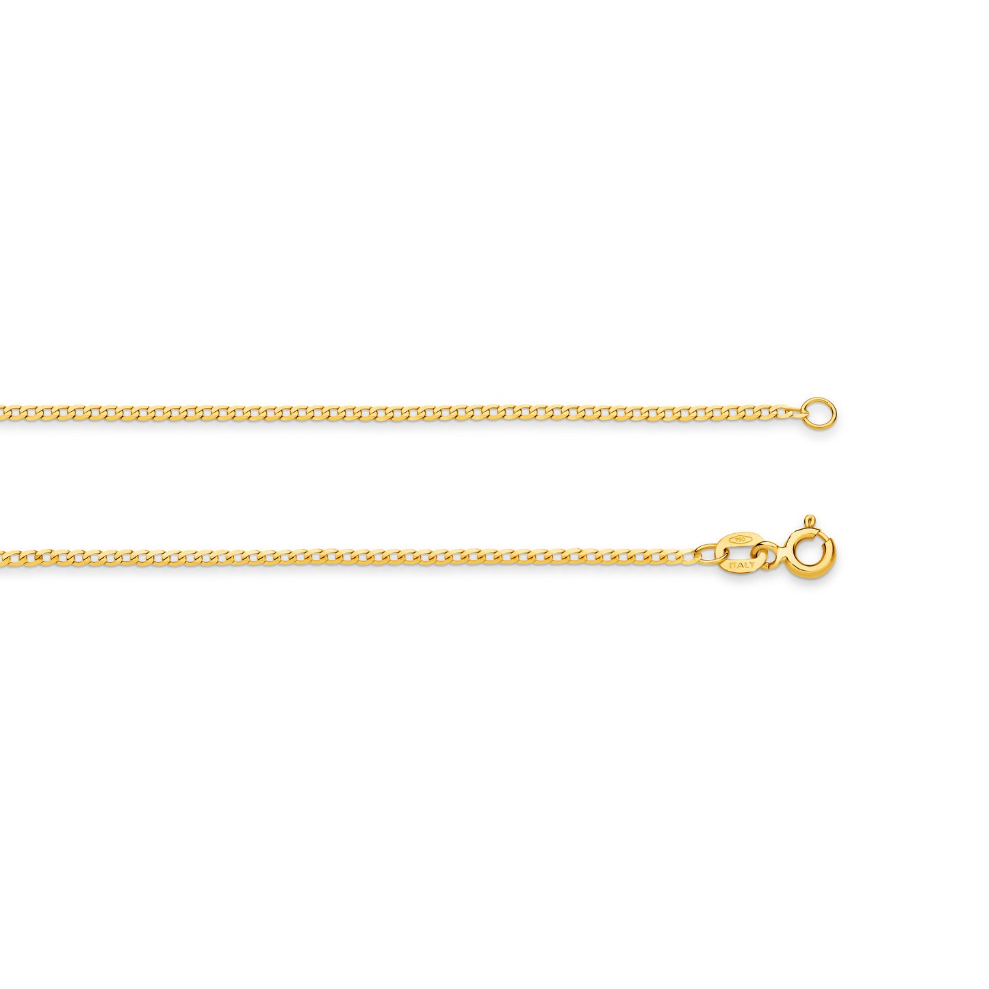 Levont Yellow Gold Diamond Cut Flat Curb Chain