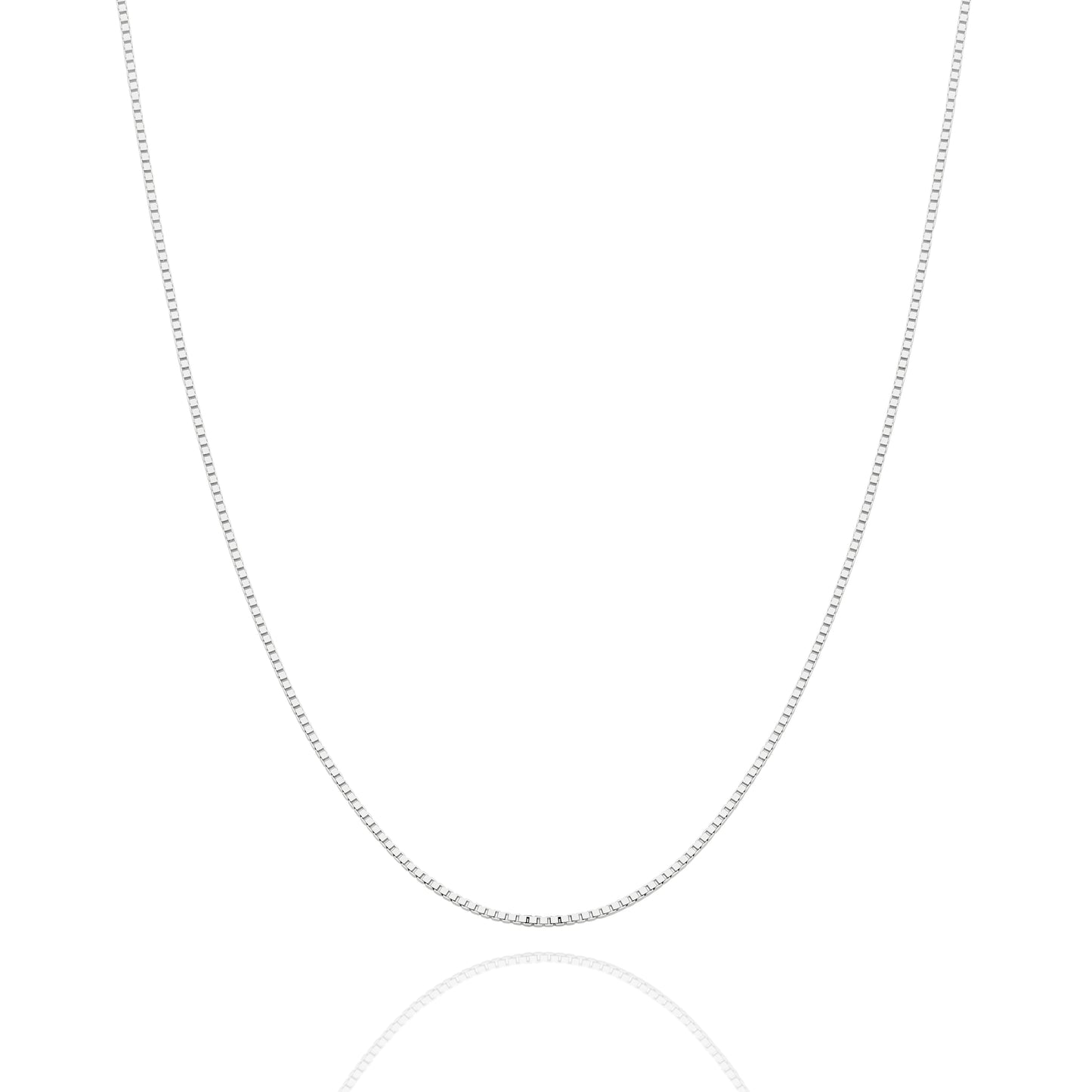 Levont White Gold Box Style Chain