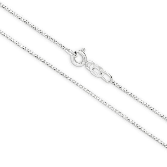 Levont White Gold Box Style Chain