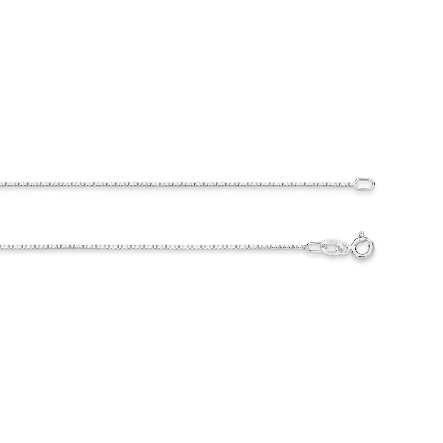 Levont White Gold Box Style Chain