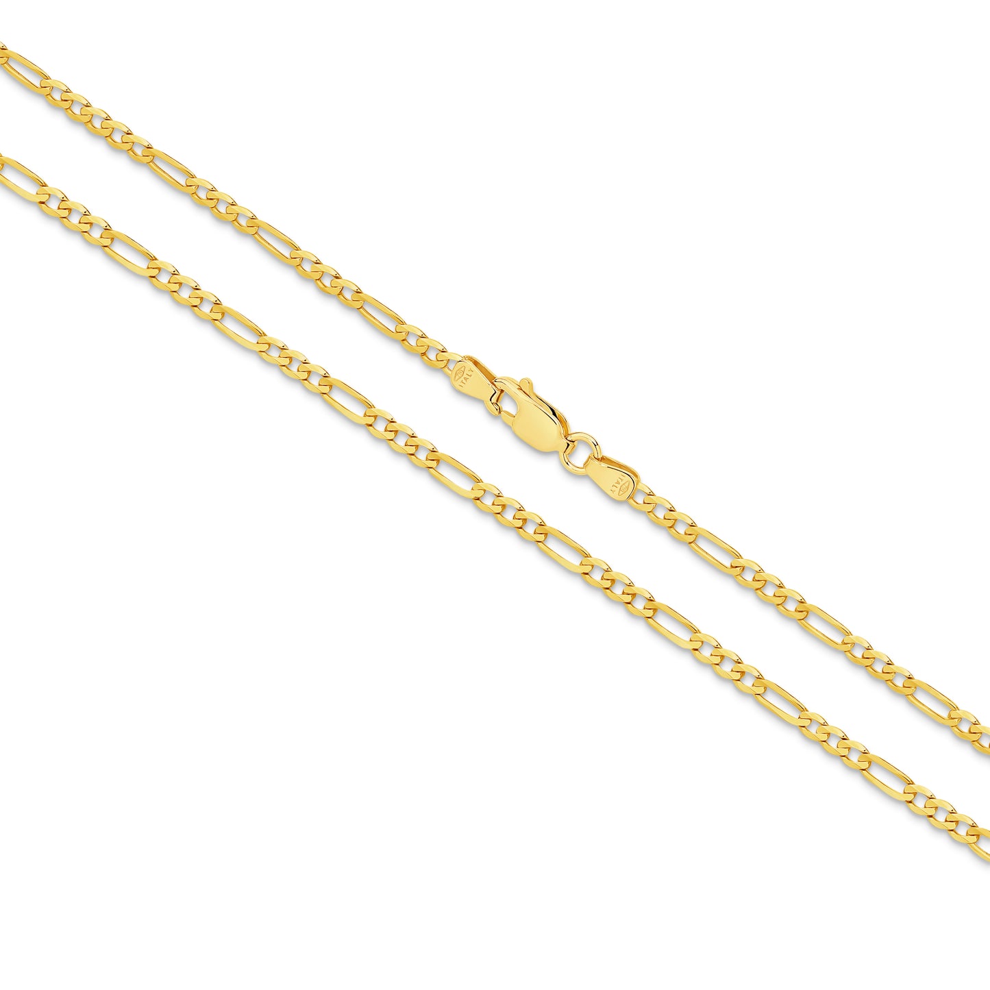 Levont 2.4mm Figaro 1+3 Gold Bracelet