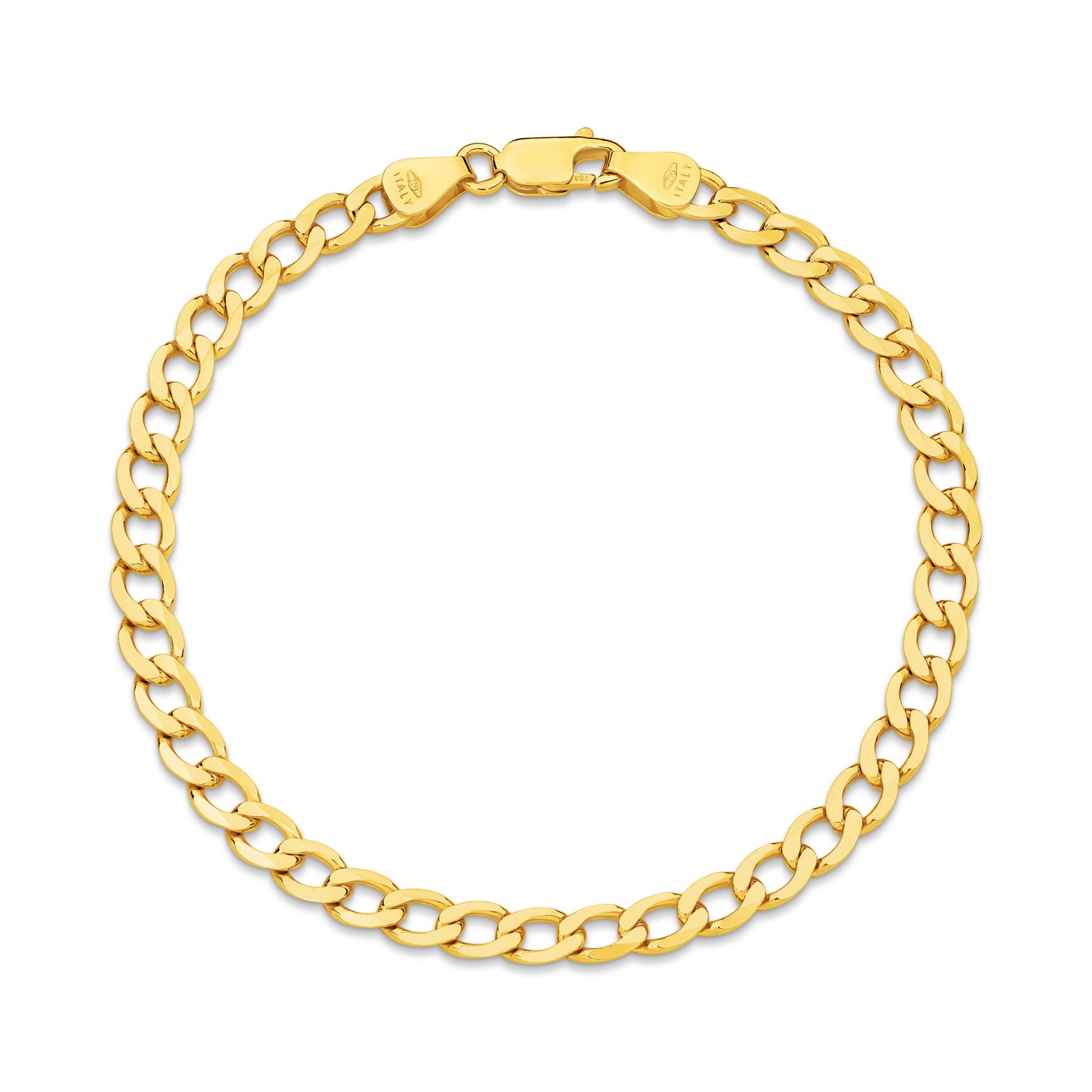 Levont 4.84mm Flat Curb Gold Bracelet