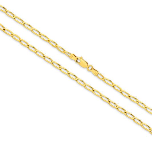 Levont 3.60mm Paper Clip Gold Bracelet