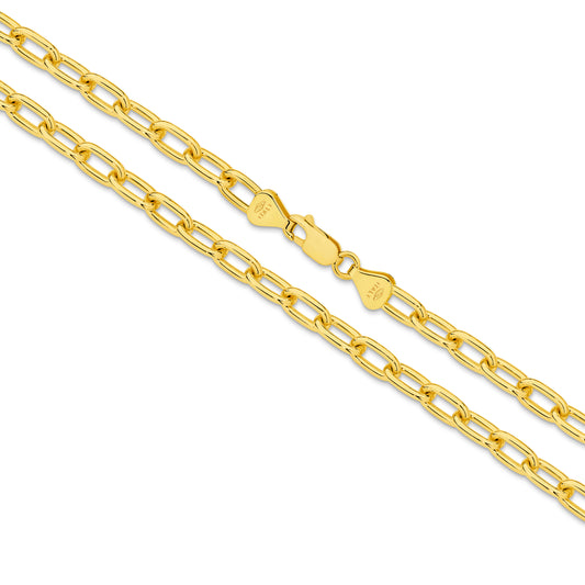 Levont 5.4mm Paper Clip Gold Bracelet