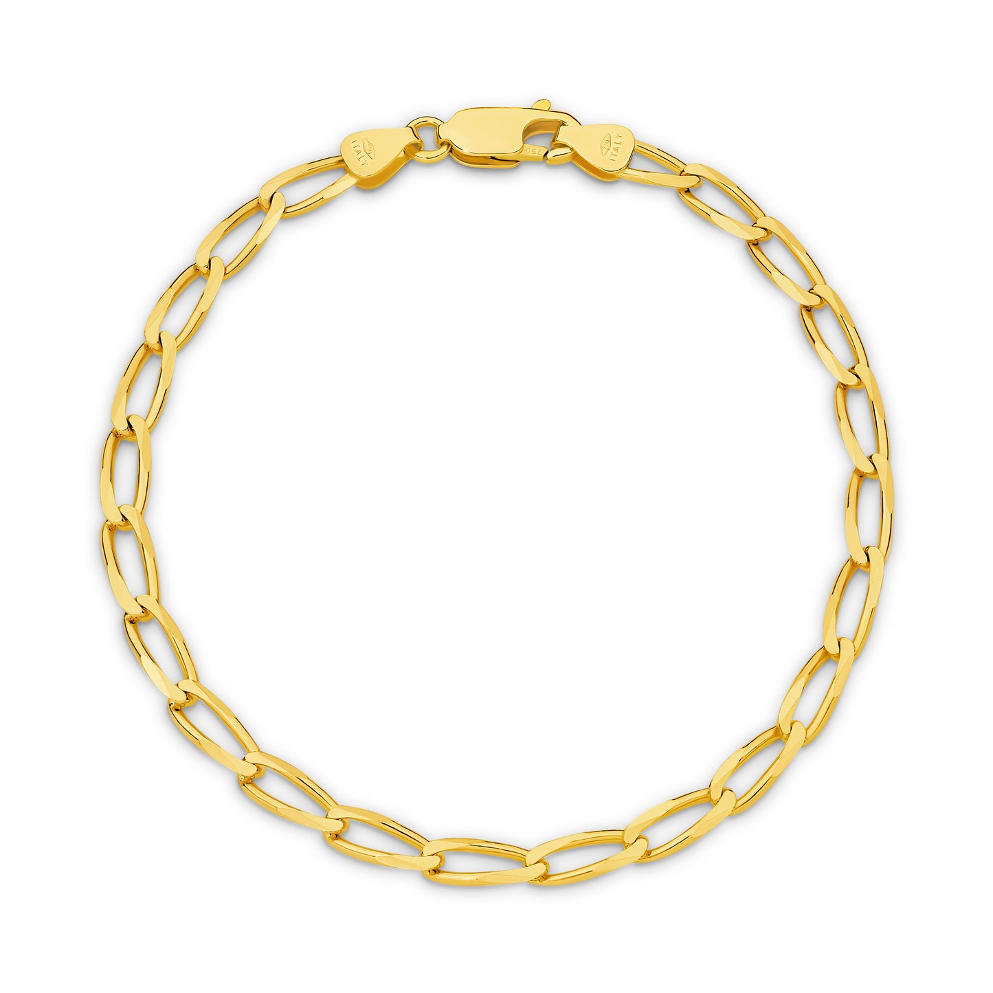 Levont 3.56mm Flat Curb Long Links Bracelet