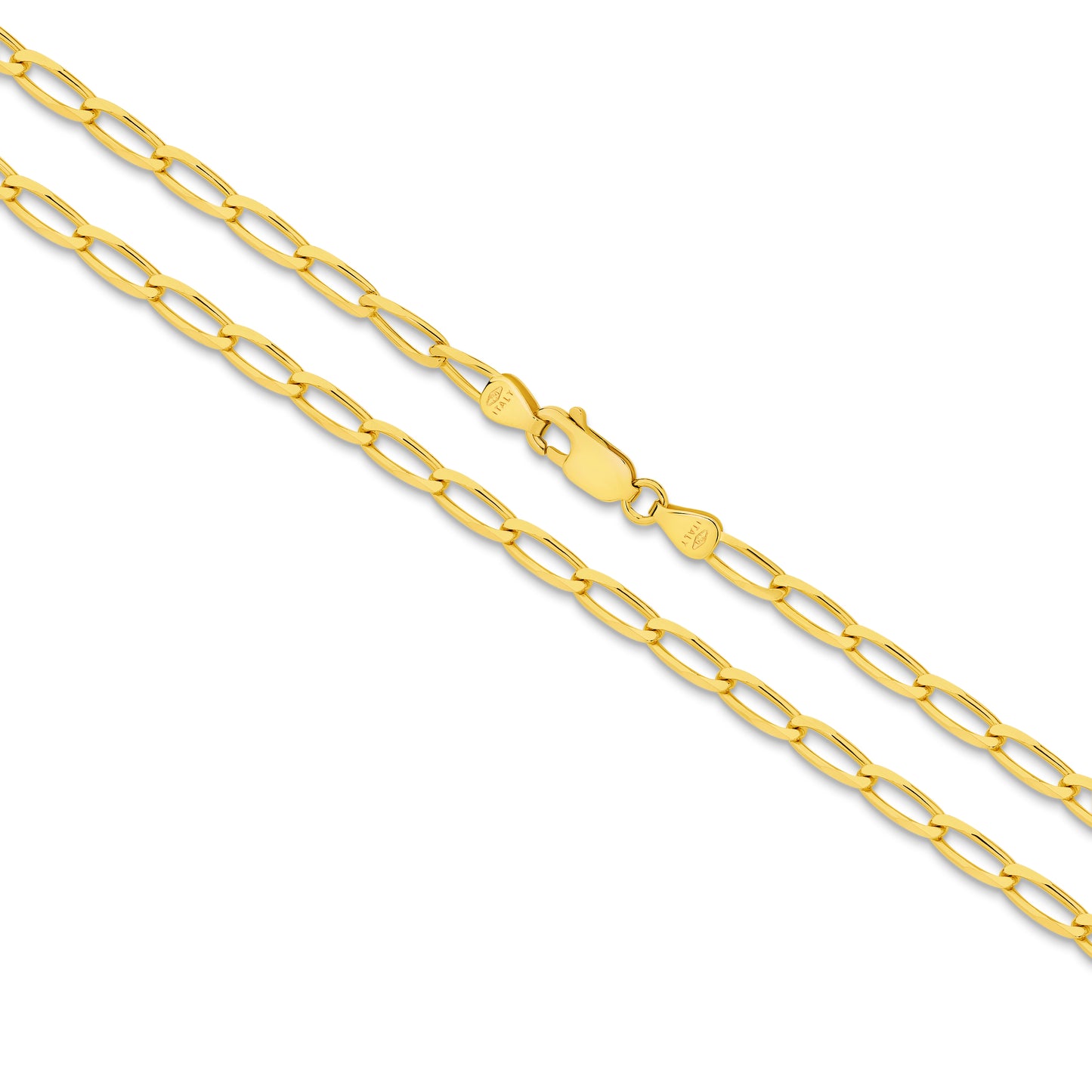 Levont 3.56mm Flat Curb Long Links Bracelet