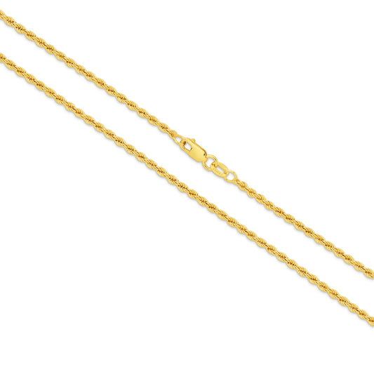 Levont 2.18mm Hollow Diamond Cut Rope Bracelet