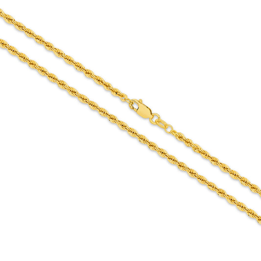 Levont 2.72mm Hollow Diamond Cut Rope Bracelet