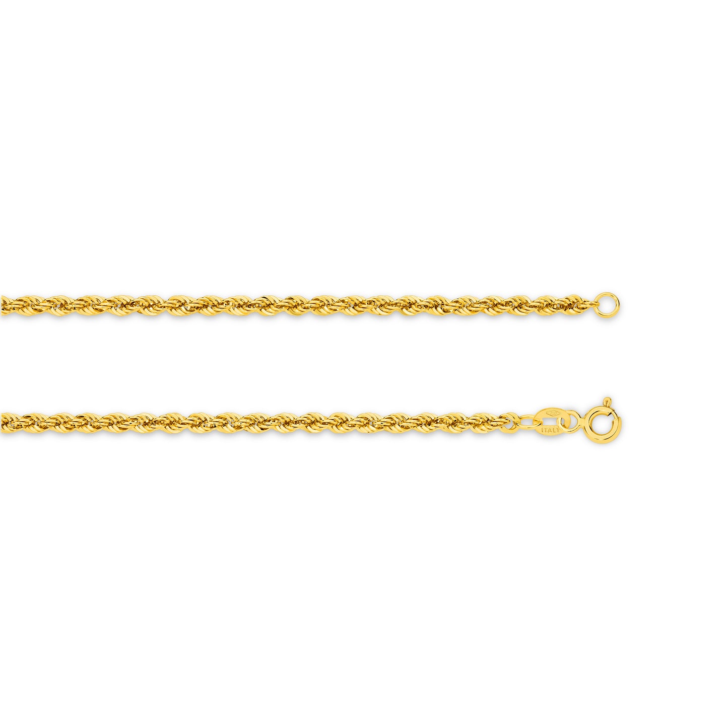 Levont Hollow Diamond Cut Rope Chain