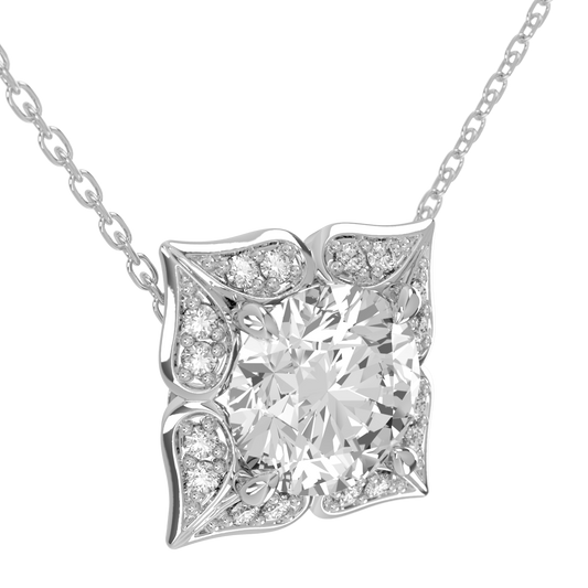 Levont Atelier Round Brilliant Artisanal Style Pendant