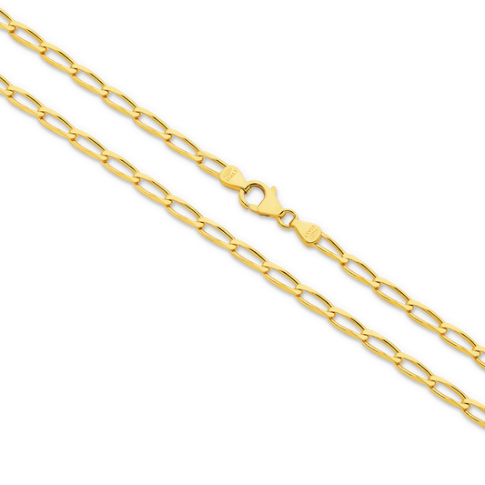 Levont Diamond Cut Flat Curb Long Links Chain