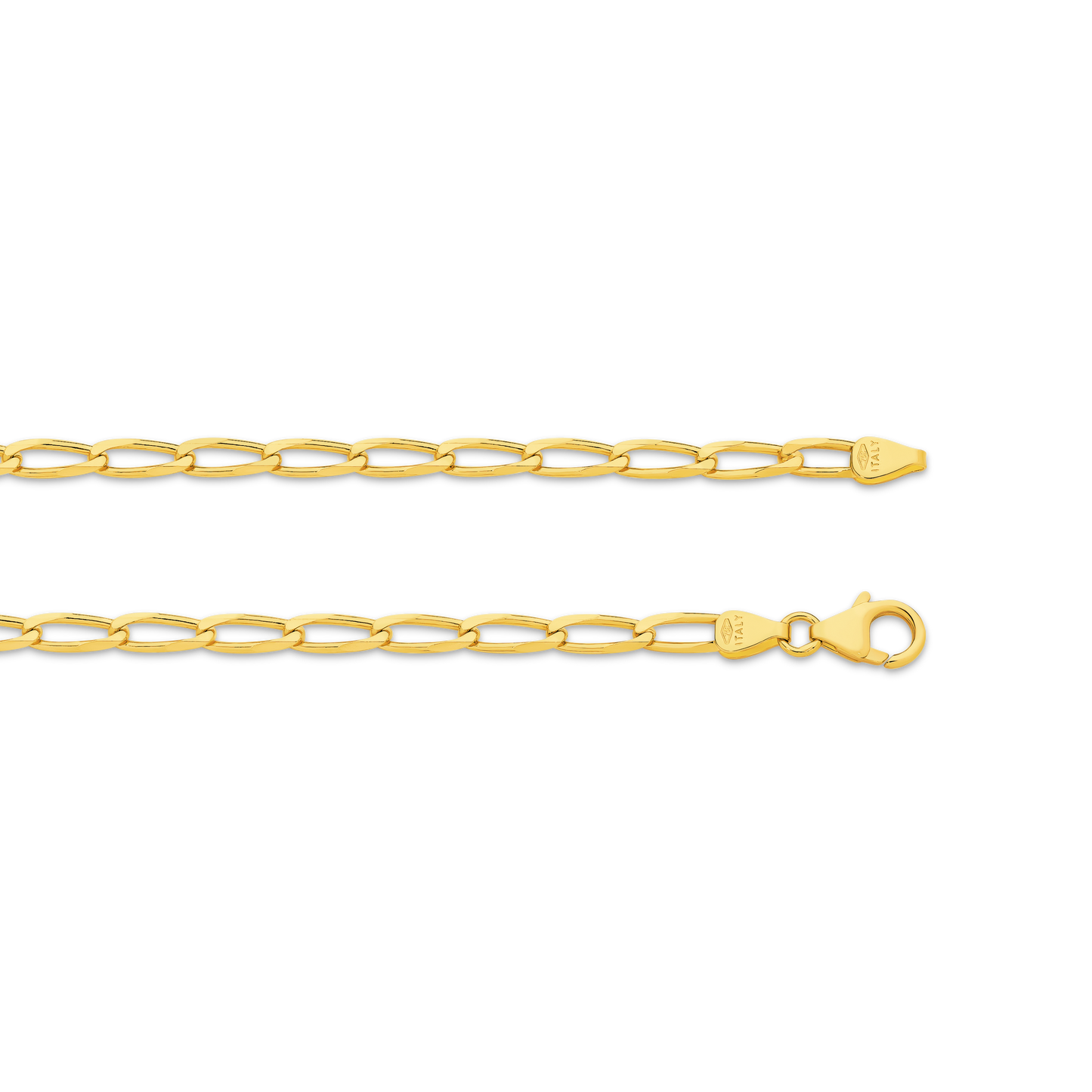 Levont Diamond Cut Flat Curb Long Links Chain