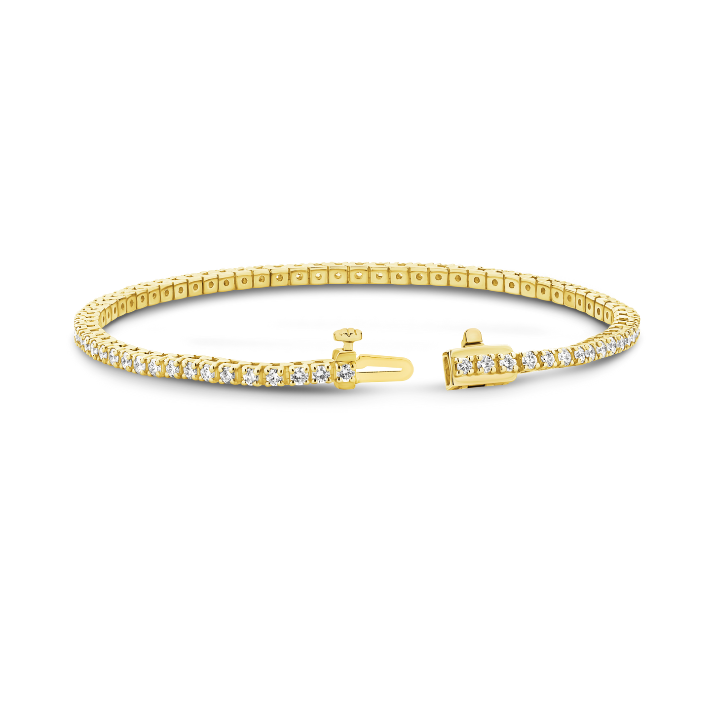 Levont 2ct Diamond Tennis Band in Yellow Gold