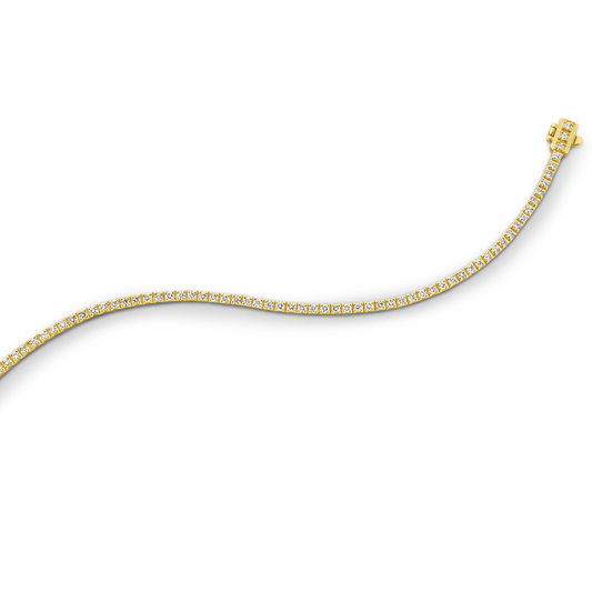 Levont 2ct Diamond Tennis Band in Yellow Gold