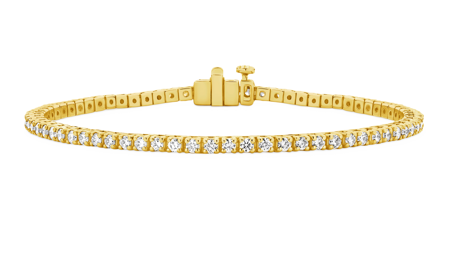 Levont 2ct Diamond Tennis Band in Yellow Gold