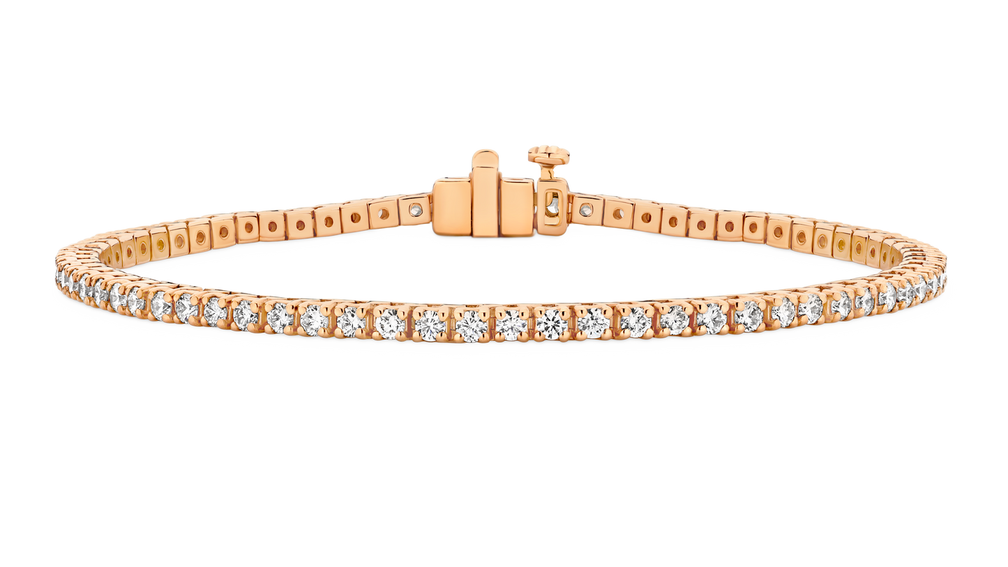 Levont 2ct Diamond Tennis Band in Rose Gold