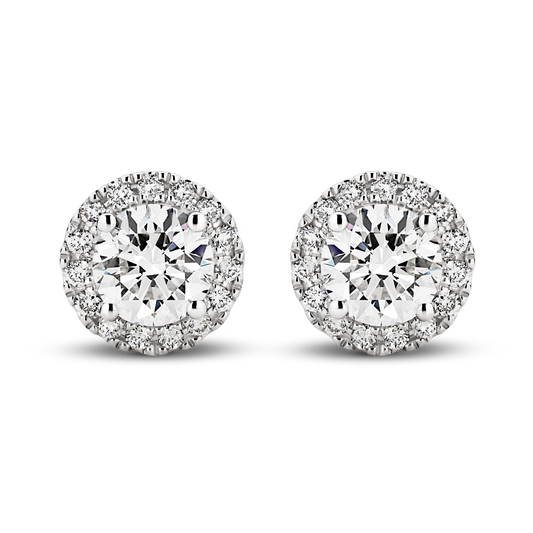 Levont Glamorous Diamond Halo Earrings