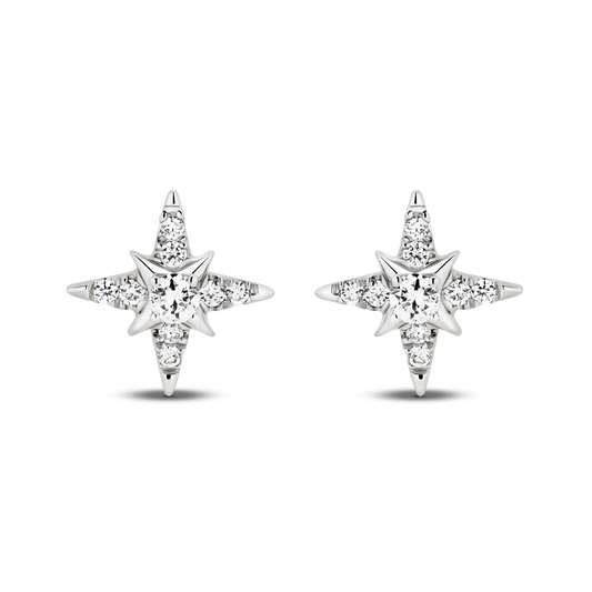 Levont Star Diamond Earring Studs
