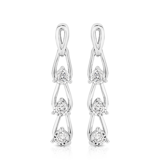 Levont Dream Link Drop Diamond Earrings