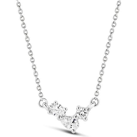 Levont Triple Diamond Gold Pendant