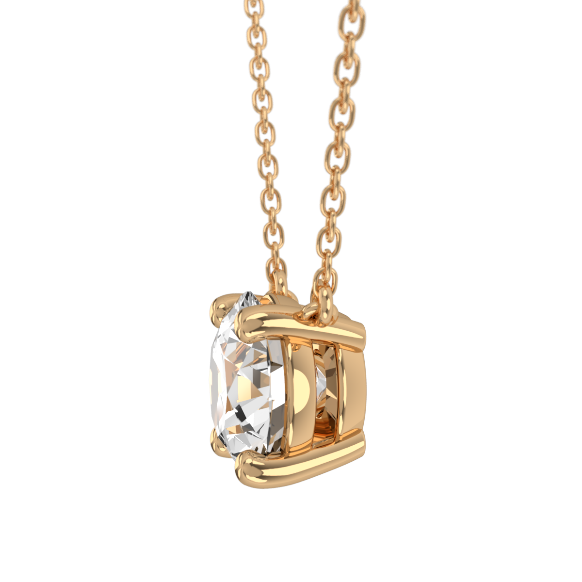 Levont Atelier Round Brilliant Floating Claw Pendant