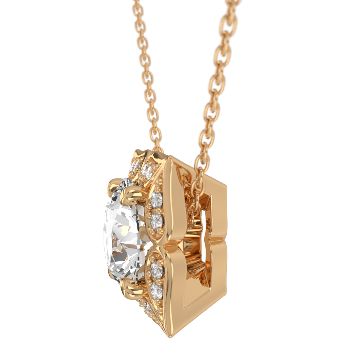 Levont Atelier Round Brilliant Artisanal Style Pendant