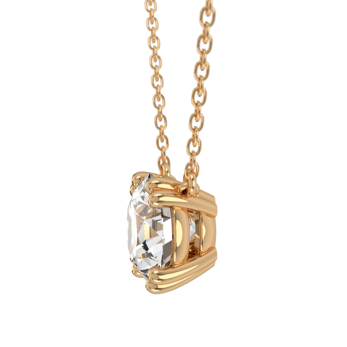 Levont Atelier Round Brilliant Double Claw Pendant