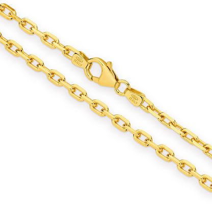 Levont Yellow Gold Diamond Cut Anchor Chain