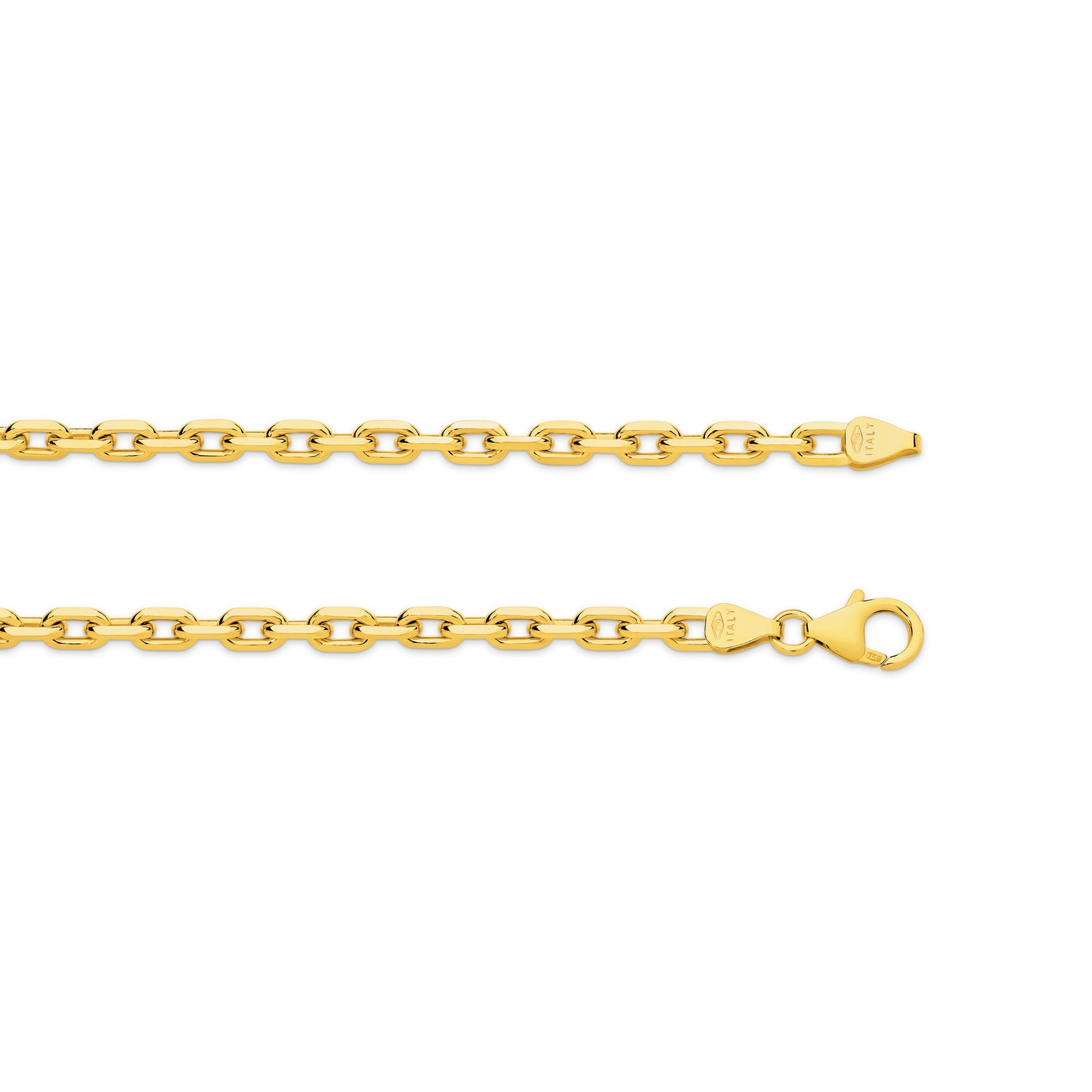 Levont Yellow Gold Diamond Cut Anchor Chain