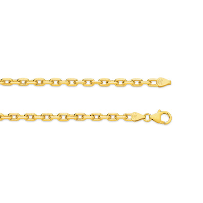 Levont Yellow Gold Diamond Cut Anchor Chain
