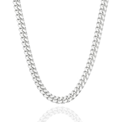 Levont White Gold Diamond Cut Curb Chain