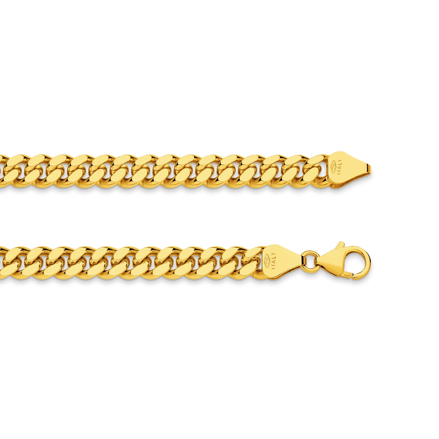 Levont Yellow Gold Diamond Cut Curb Chain