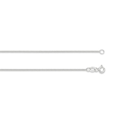Levont White Gold Diamond Cut Curb Chain