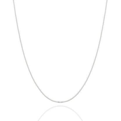 Levont White Gold Box Style Chain