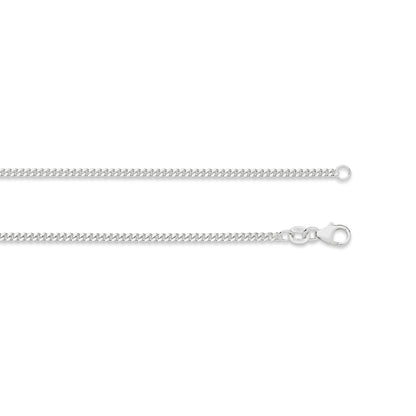 Levont White Gold Diamond Cut Curb Chain