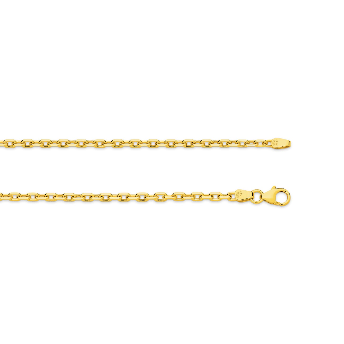 Levont Yellow Gold Diamond Cut Anchor Chain