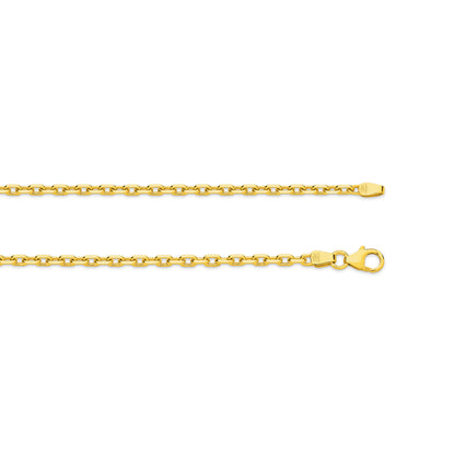 Levont Yellow Gold Diamond Cut Anchor Chain