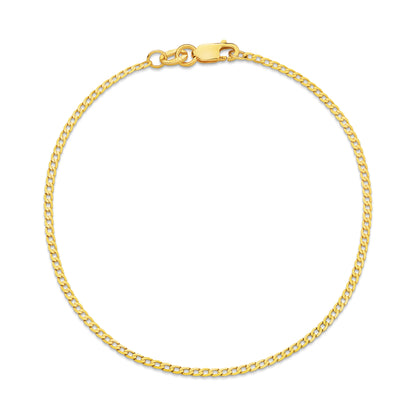 Levont 1.54mm Flat Curb Gold Bracelet