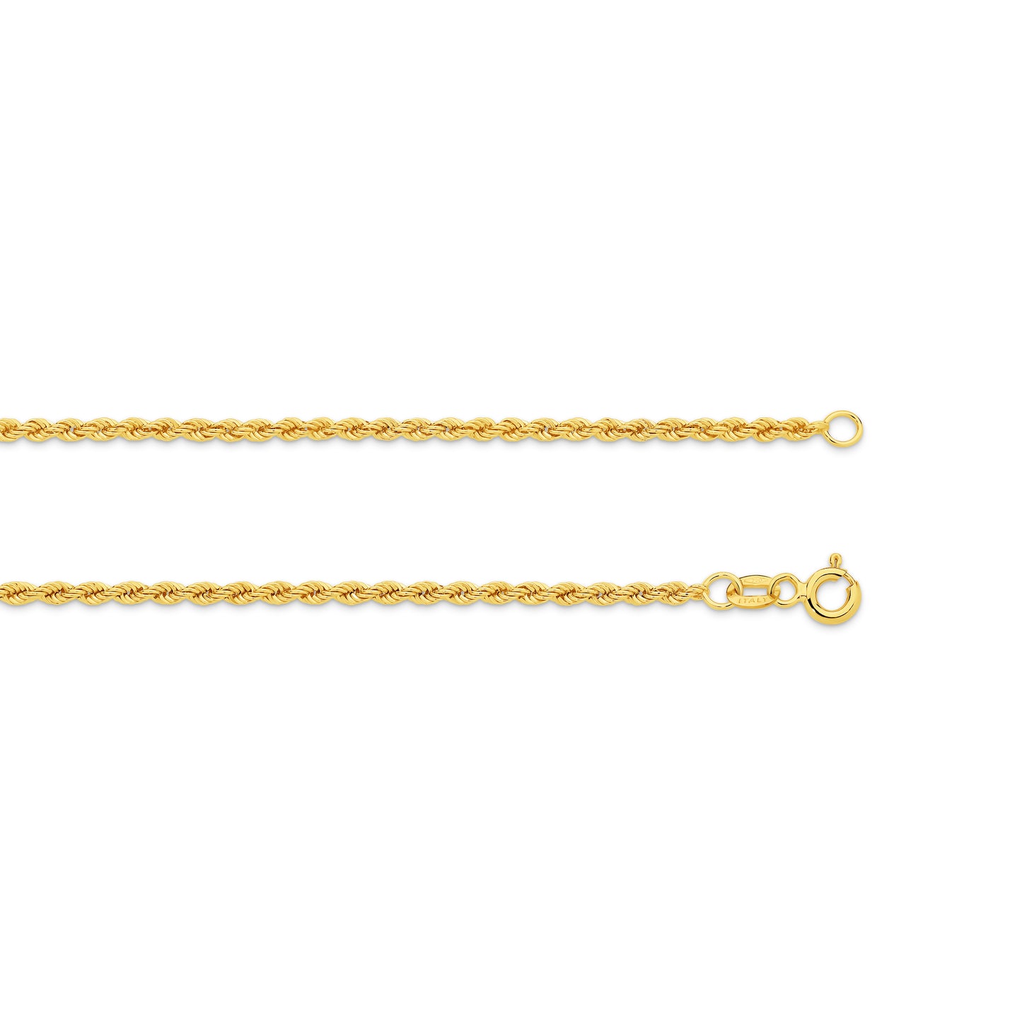 Levont Hollow Diamond Cut Rope Chain