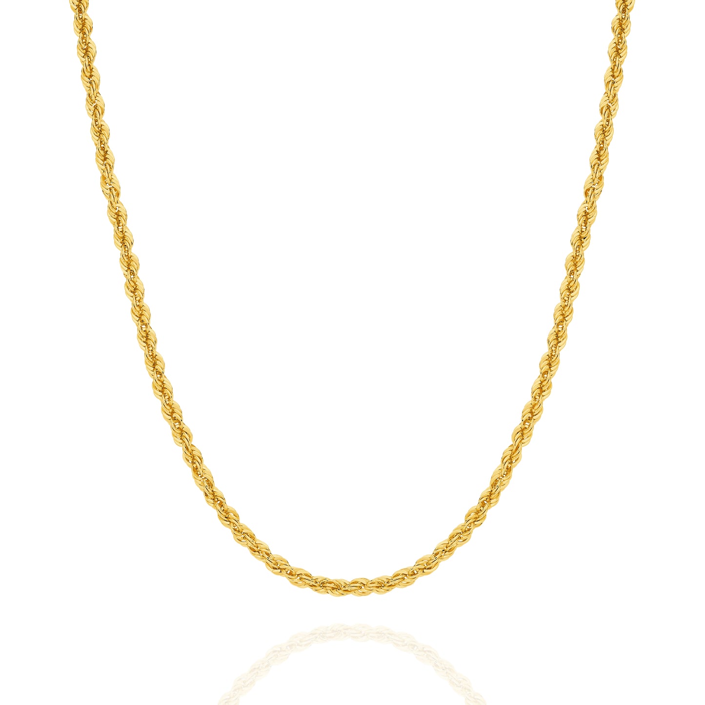 Levont Hollow Diamond Cut Rope Chain