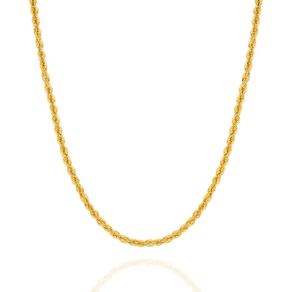 Levont Hollow Diamond Cut Rope Chain