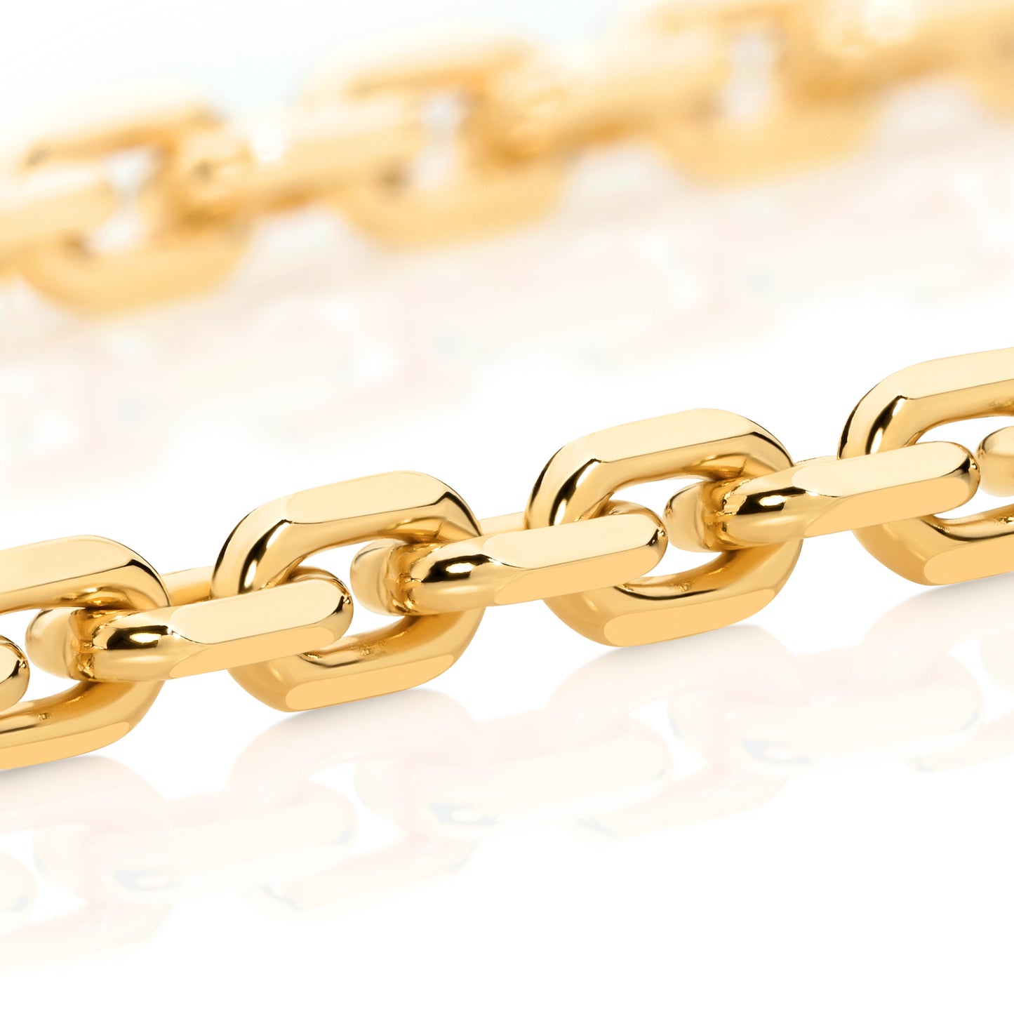 Levont Yellow Gold Diamond Cut Anchor Chain