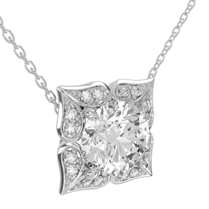 Levont Atelier Round Brilliant Artisanal Style Pendant