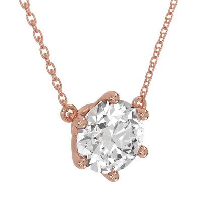 Levont Atelier Round Brilliant Six Claw Floating Pendant