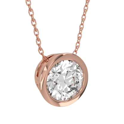 Levont Atelier Round Brilliant Bezel Set Slider Pendant