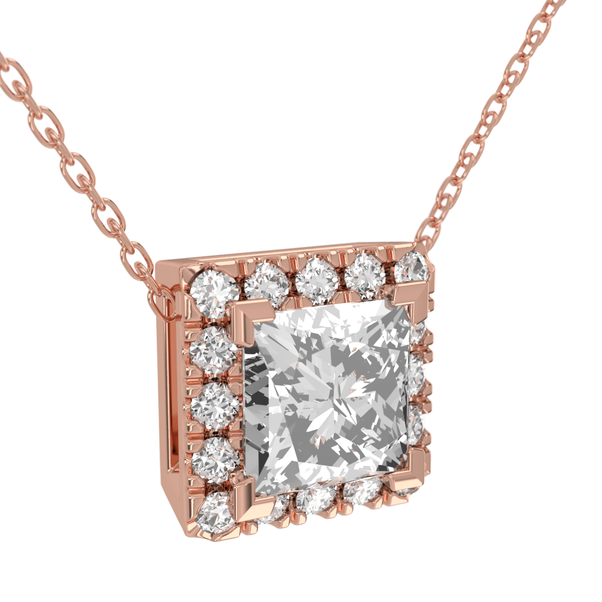 Levont Atelier Princess Cut Scallop Set Slider Pendant