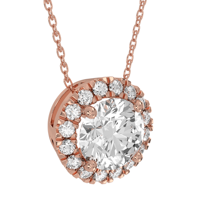 Levont Atelier Round Brilliant Scallop Set Pendant