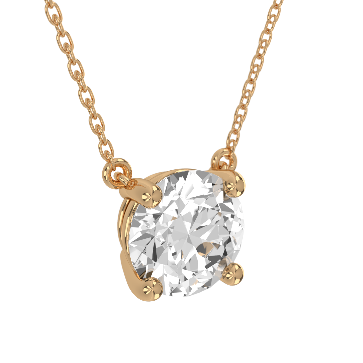 Levont Atelier Round Brilliant Floating Claw Pendant